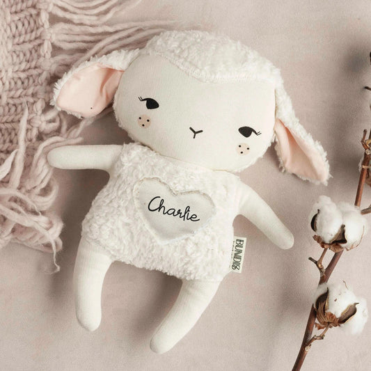Personalized lamb plushie